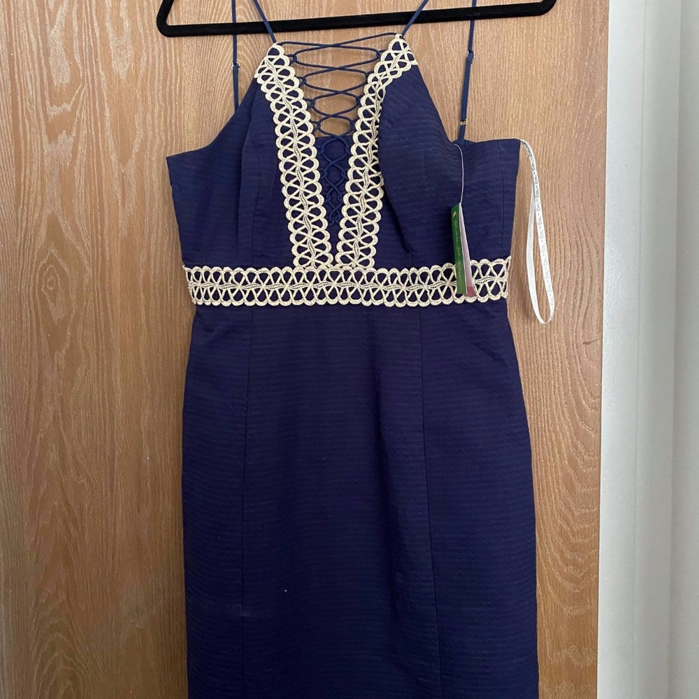 Lilly Pulitzer Trista Shift True Navy 2